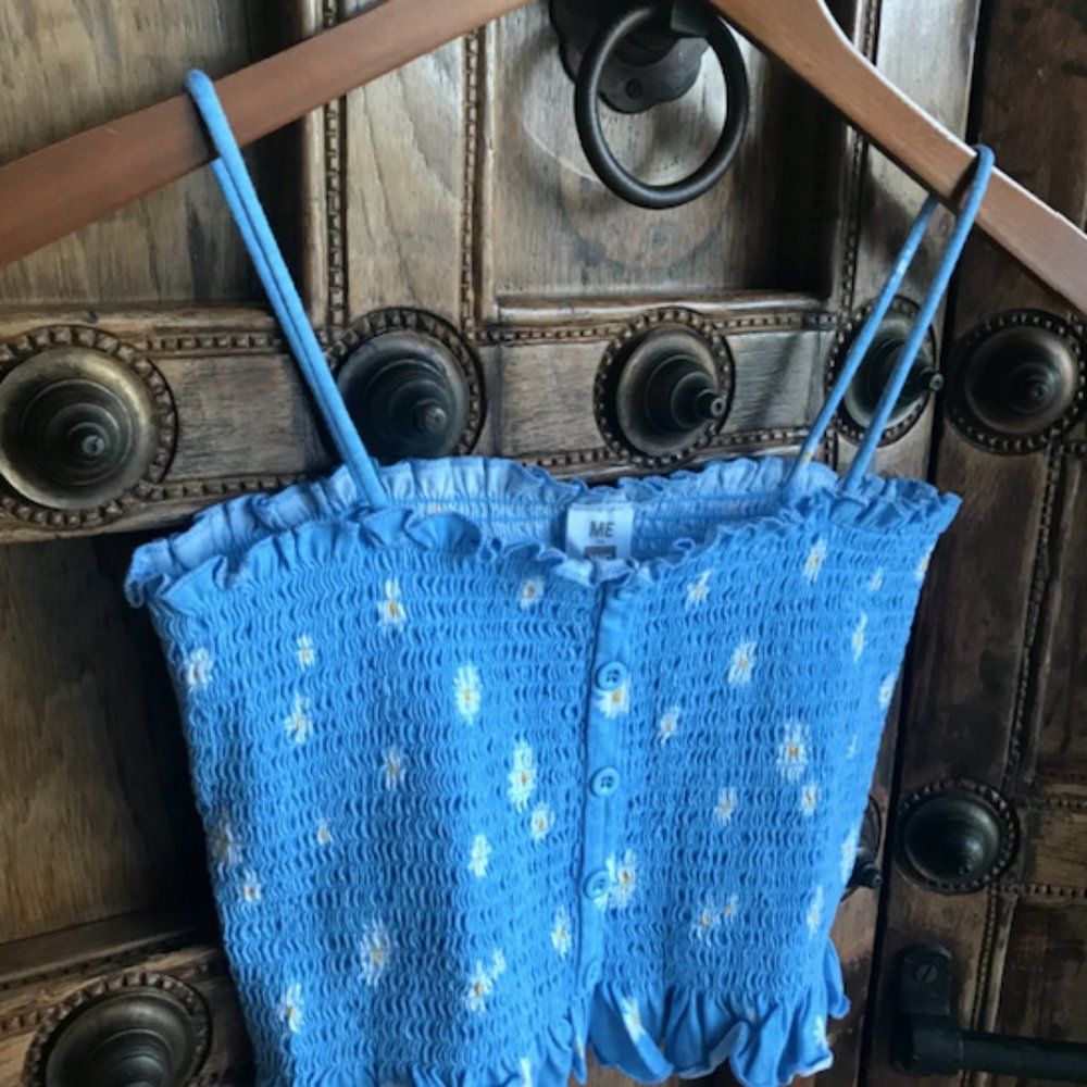 Floral Smocked Tank Top